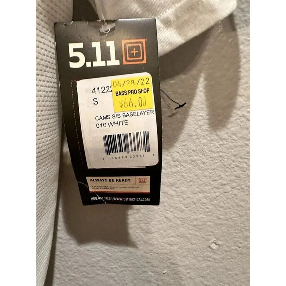 Conceal Carry Mens Undershirt Base Layer Shirt White Size Small New - Picture 6 of 9